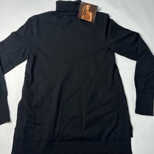 Women’s new Iman comfy Chic sweater and circle‎ scarf set black size small